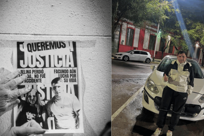 Familiares y vecinos marcharon desde la Plaza de los Fundadores para pedir justicia por Melina Zelarayán y Facundo Leonelli.
