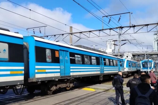 Andén 4 de la estación de Lomas de Zamora.