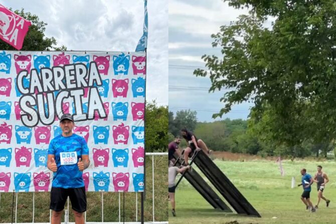 Leandro Pérez consiguió el primer puesto en la Carrera Sucia este domingo en el Campo de Mayo.