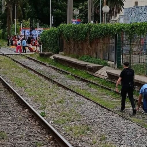 And&eacute;n 1 de la estaci&oacute;n de Lomas de Zamora.