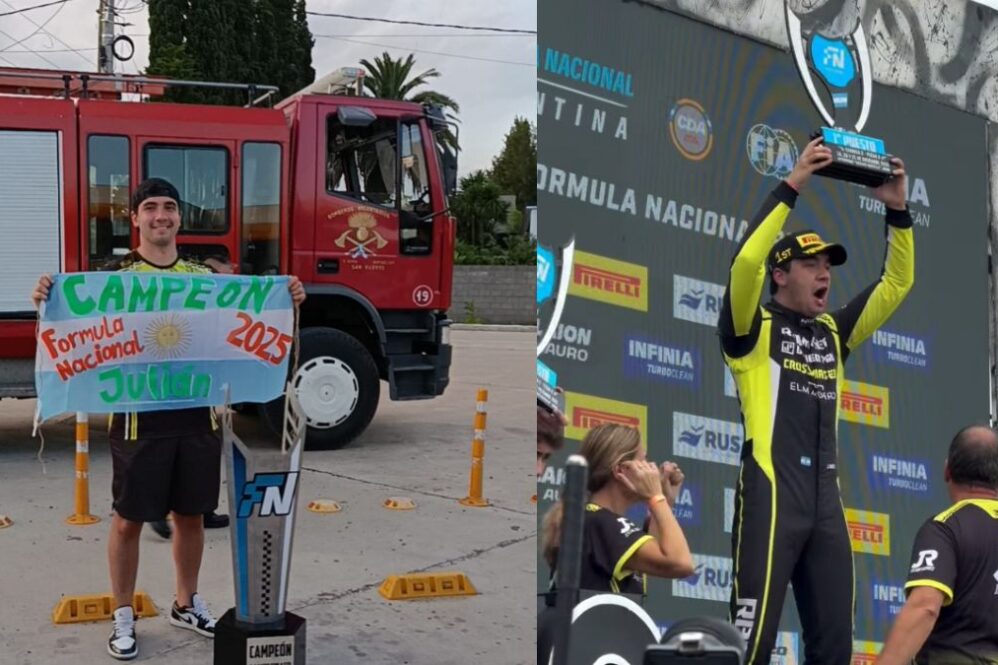 Julián Ramos de San Vicente se coronó campeón de Formula Nacional este fin de semana en Junín.