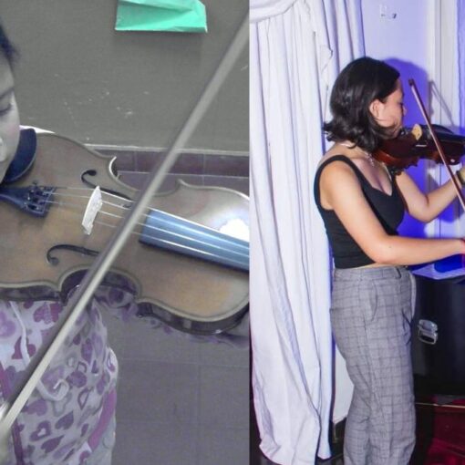 Abril Molina comenzó a tocar el violín antes de los 10 años y hoy estudia para ser profesora.