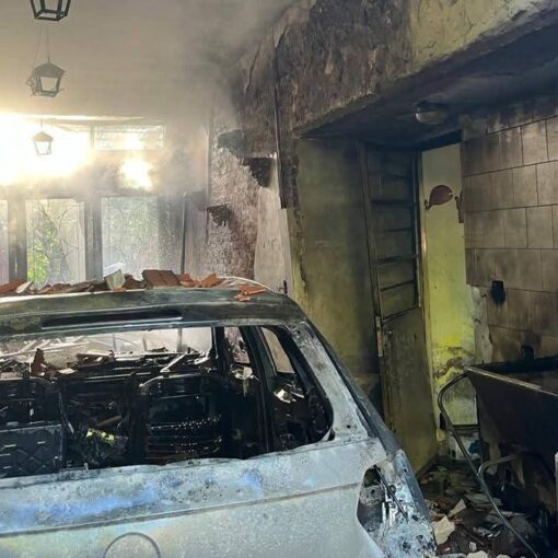 Hubo p&eacute;rdidas materiales tras el incendio.