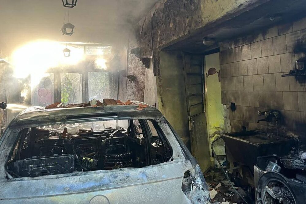 Hubo p&eacute;rdidas materiales tras el incendio.