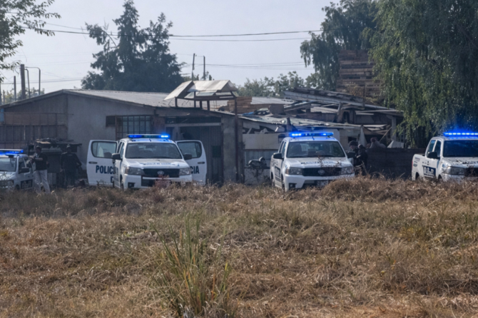 El operativo se realizó frente al barrio El Grillo en Tristán Suárez, Ezeiza.