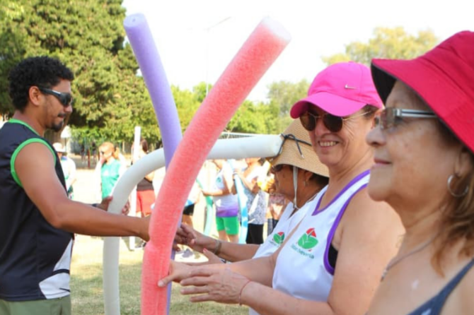 La colonia se lleva adelante en el Campo Santa María de El Jagüel.