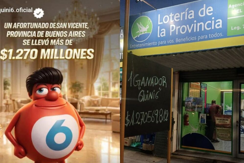 Rocio, empleada de la agencia de San Vicente donde salió el Quini 6 este fin de semana.