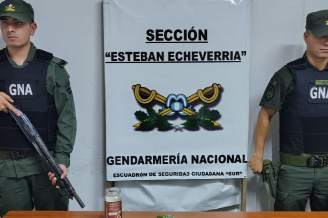 Los efectivos de Gendarmería encabezaron un operativo en El Jagüel.