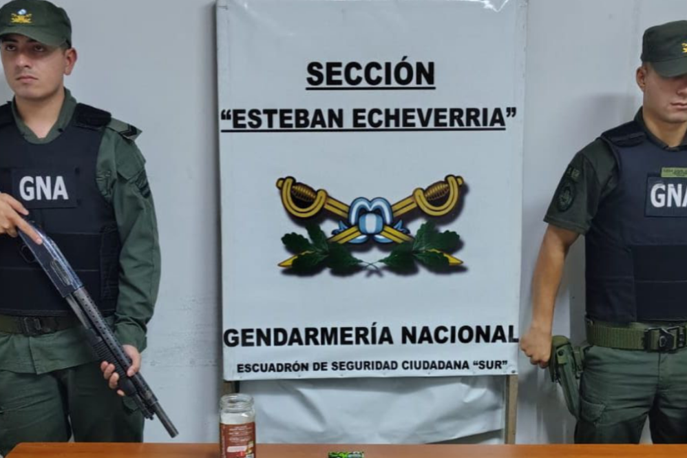 Los efectivos de Gendarmería encabezaron un operativo en El Jagüel.