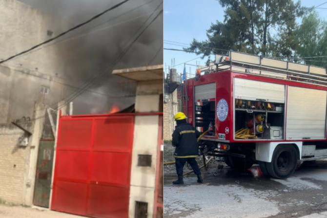 El incendio ocurrió en la localidad de 9 de Abril.