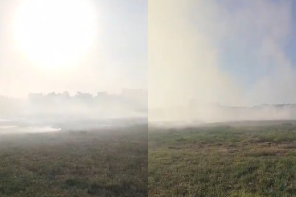 El incendio se desató en un predio de ENACOM ubicado en Esteban Echeverría.