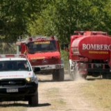 El incendio se desató en un descampado de la localidad de Spegazzini en Ezeiza.