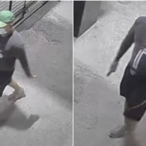 Las fotos del hombre acusado de acoso en Lomas que fueron publicadas en redes sociales.