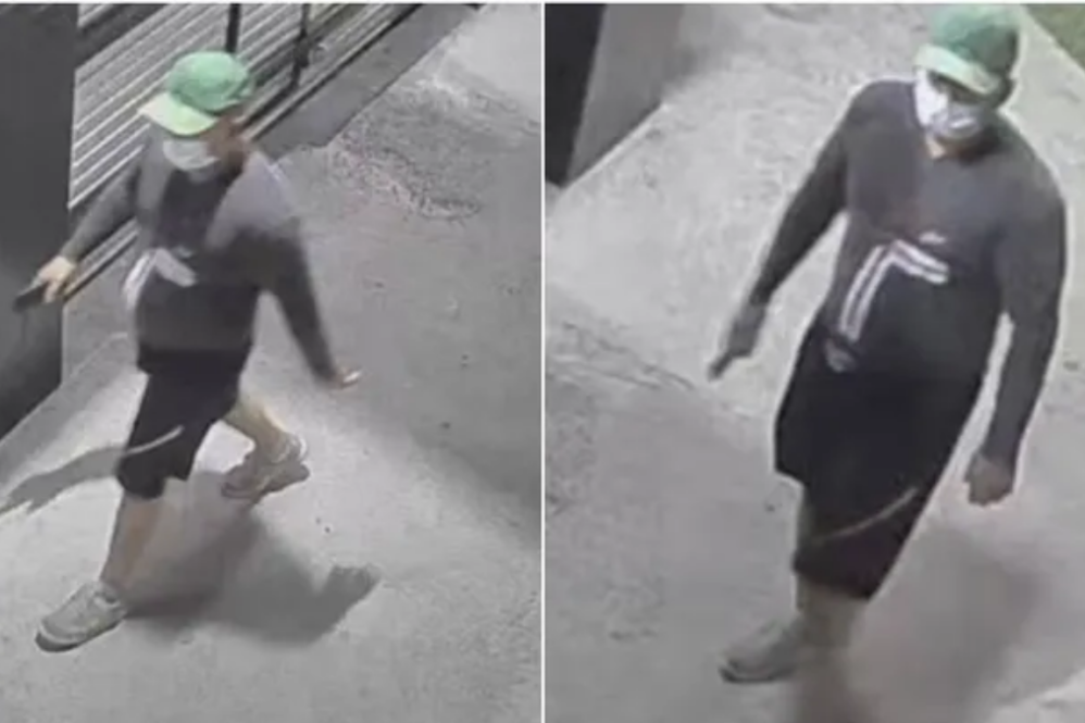 Las fotos del hombre acusado de acoso en Lomas que fueron publicadas en redes sociales.