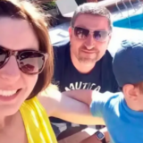 Natalia Ciak junto a su hijo Joaquín Ruffo.