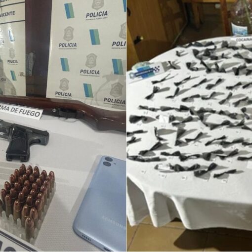 Elementos secuestrados en los allanamientos en San Vicente.