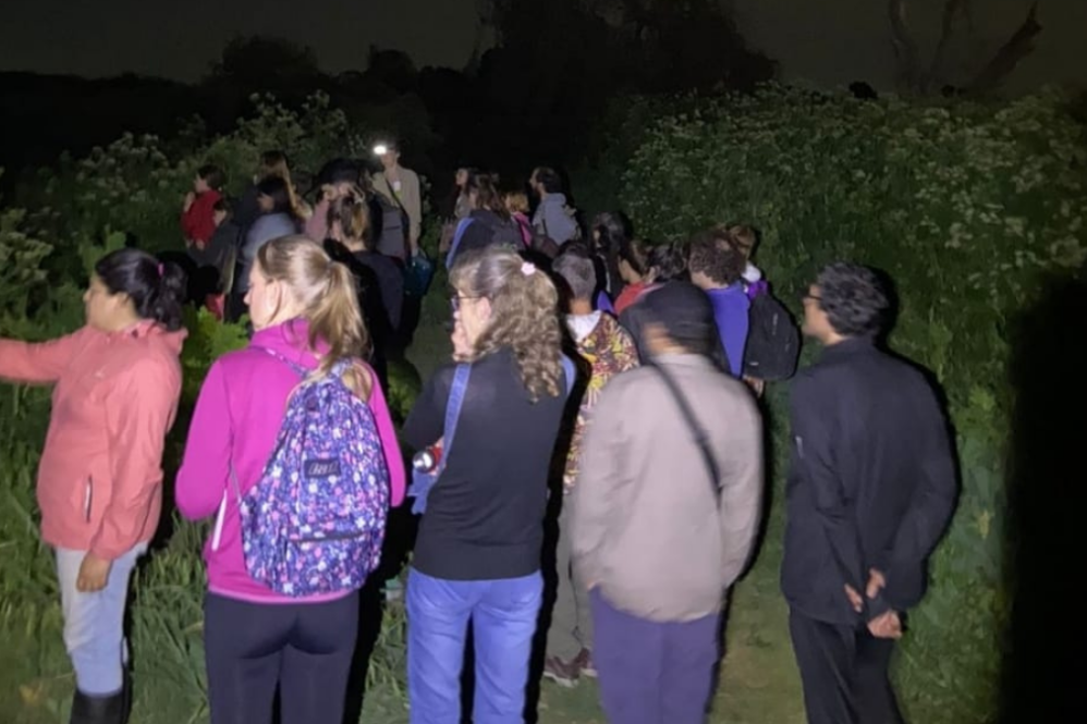 La actividad nocturna se realizará en el Puesto 3 “Los Coipos”, de la Reserva Natural Laguna de San Vicente.