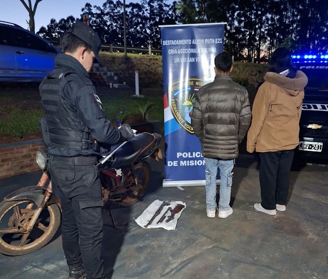Dos adolescentes demorados con arma modificada en San Vicente 2 Dos adolescentes demorados con arma modificada en San Vicente