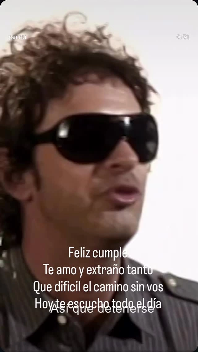 Lisa y Benito recuerdan a Gustavo Cerati en su 67.o cumpleaños 2 Benito Cerati dedicó unas palabras a su papá. Fotos: IG.