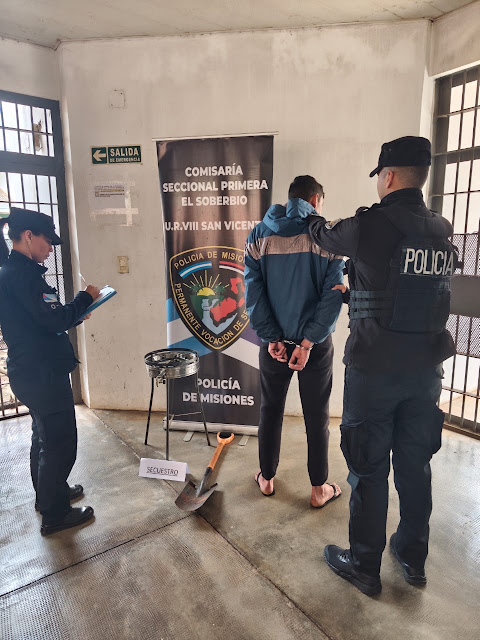 Recuperan herramientas robadas y detienen a un joven en El Soberbio 2 Recuperan herramientas robadas y detienen a un joven en El Soberbio