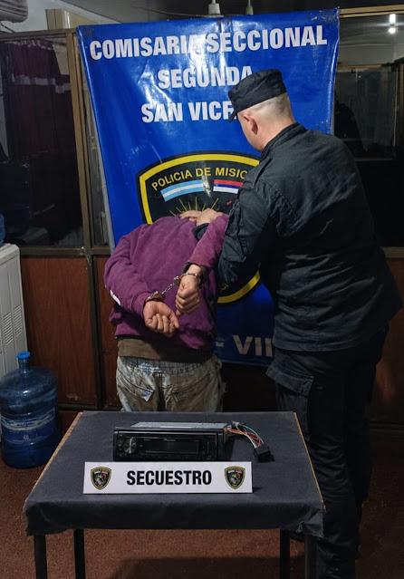 Detenido tras robar estéreo de camioneta en San Vicente 3 Detenido tras robar estéreo de camioneta en San Vicente