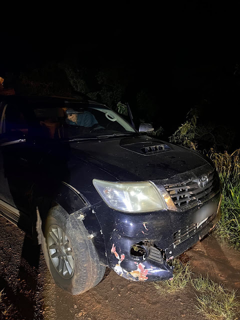 Dos heridos en choque entre camioneta y moto en El Soberbio 2 Dos heridos en choque entre camioneta y moto en El Soberbio