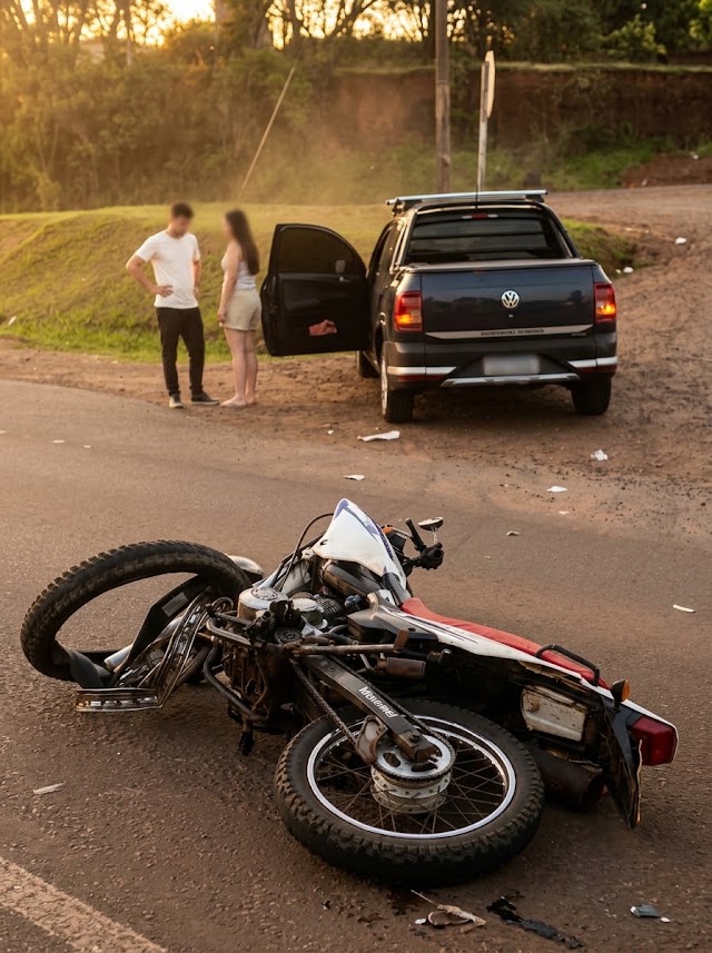 Choque en Ruta 14 en San Vicente deja dos motociclistas heridos 3 Choque en Ruta 14 en San Vicente deja dos motociclistas heridos
