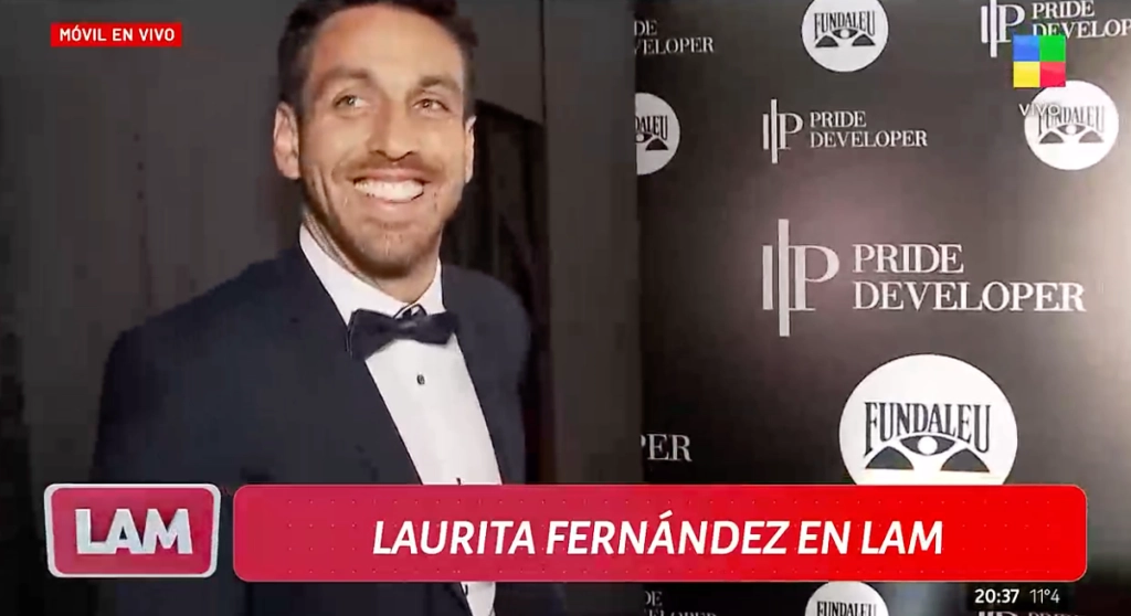 Laurita Fernández presentó a su nuevo novio, parecido a un jugador de la Selección 2 Laurita Fernández presentó en vivo a Matías Busquet. Foto: Captura.