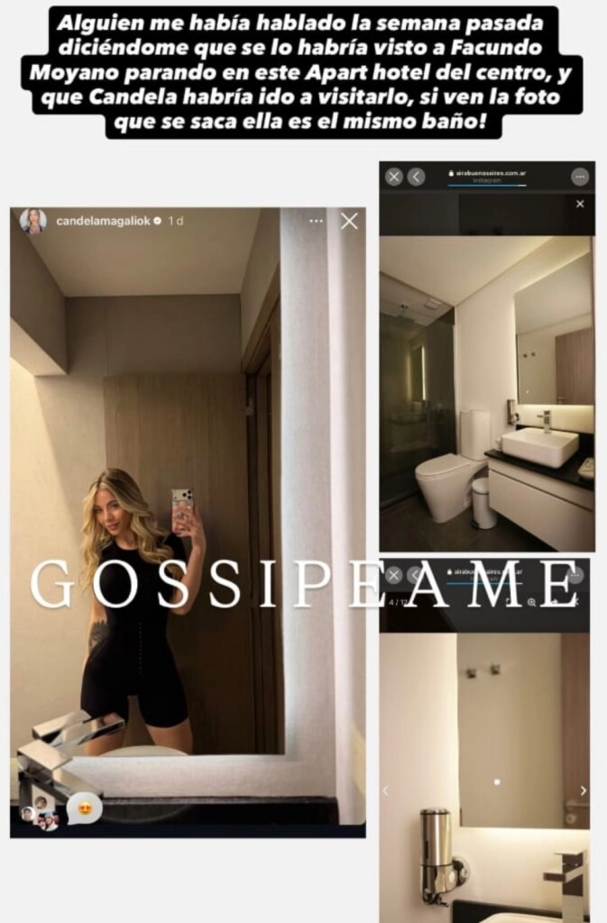 Facundo Moyano y Candela Arizaga habrían pasado la noche en un hotel y la Justicia investiga 2 El posteo de Pochi sobre Candela Arizaga. (Instagram)