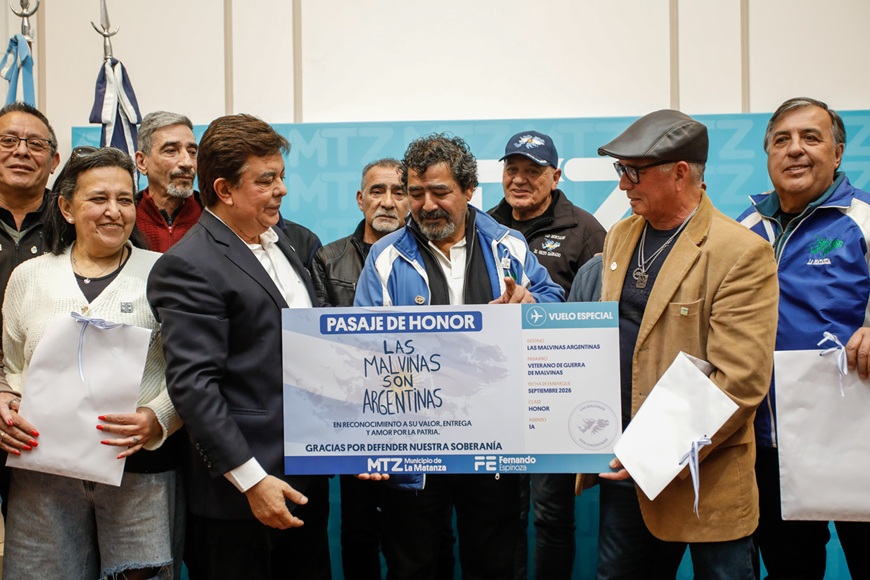 Fernando Espinoza: veteranos de La Matanza izarán la bandera argentina en Malvinas 3 Fernando Espinoza: veteranos de La Matanza izarán la bandera argentina en Malvinas