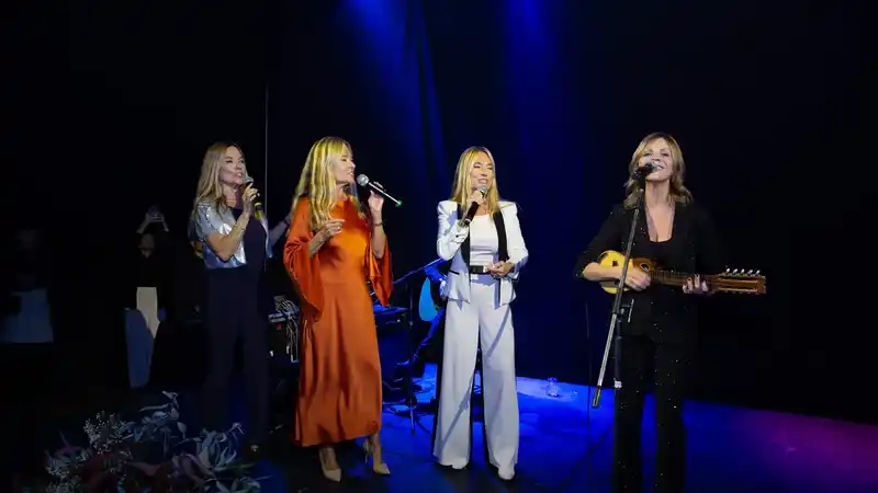 Las Trillizas de Oro y Marcela Morelo en la gala de Fundación ProSalud 2 Las Trillizas de Oro y Marcela Morelo en la gala de Fundación ProSalud