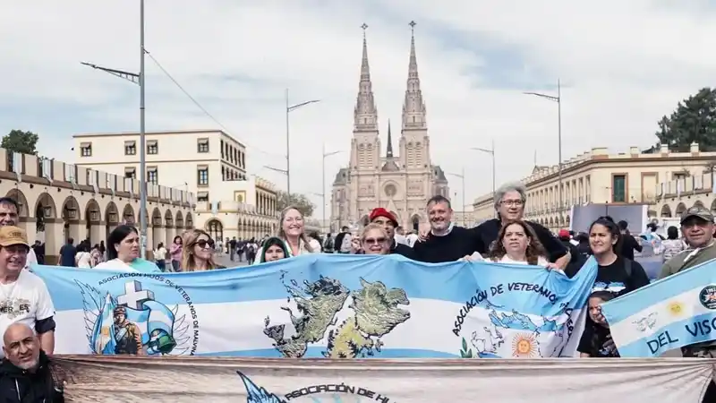 Pilar en la primera peregrinación de veteranos de Malvinas a Luján 2 Pilar en la primera peregrinación de veteranos de Malvinas a Luján