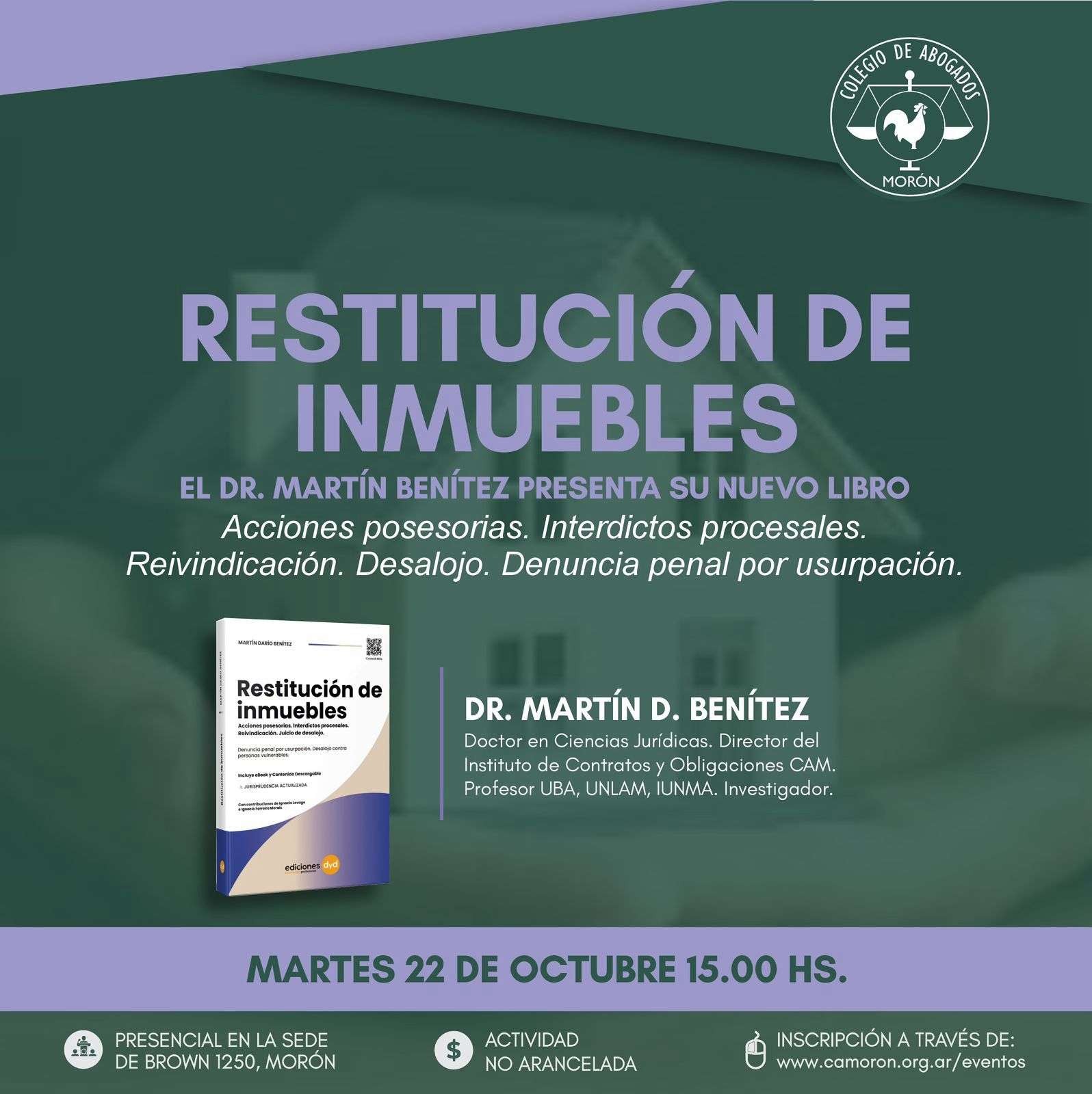 Trayectoria jurídica y proyectos de ley de Martín Benítez 5 Trayectoria jurídica y proyectos de ley de Martín Benítez