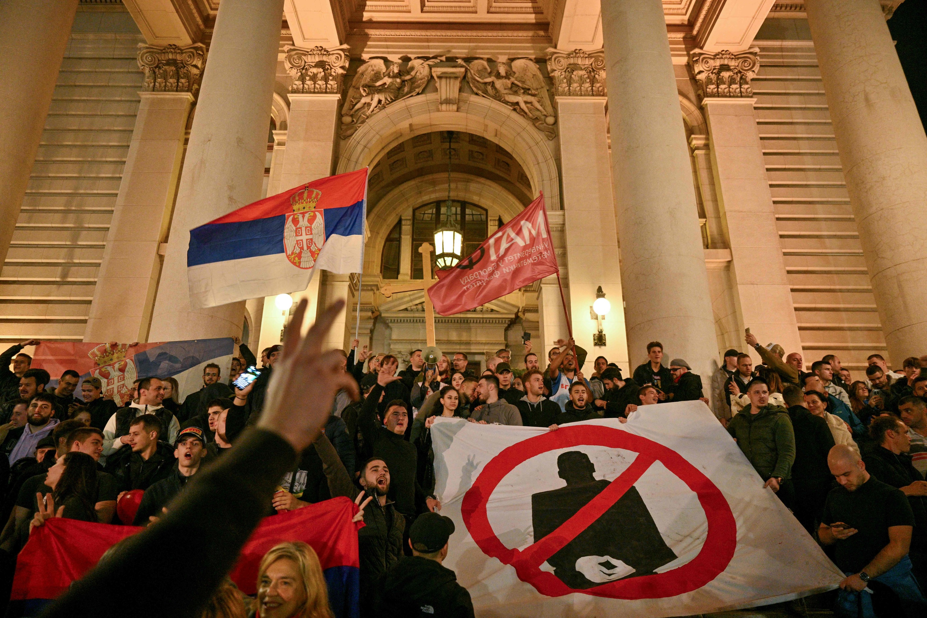 Lista Estudiantil arrasa al modelo de Aleksandar Vucic en Serbia 4 Más celebraciones en el centro de Belgrado.
