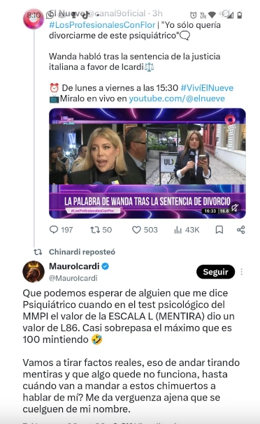Wanda Nara celebra su divorcio y Mauro Icardi responde tras ser llamado enfermo 2 Wanda Nara celebra su divorcio y Mauro Icardi responde tras ser llamado enfermo