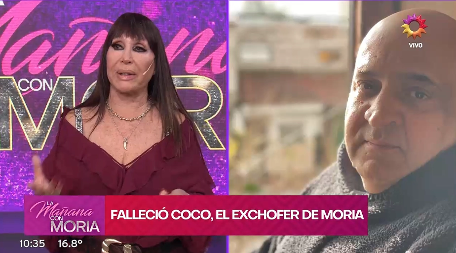 Moria Casán llora la pérdida de una persona muy importante en su vida 2 Murió Coco, histórico chofer de Moria Casán.
