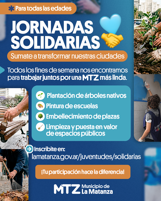 Inscripción al programa Juventudes Solidarias en La Matanza para renovar escuelas y espacios verdes 3 Inscripción al programa Juventudes Solidarias en La Matanza para renovar escuelas y espacios verdes