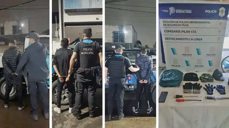 Arrestan a sospechosos de robos en countries de Pilar 2 Arrestan a sospechosos de robos en countries de Pilar