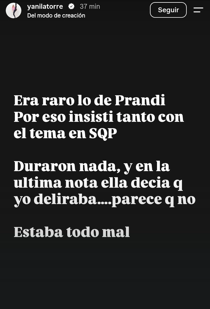 Yanina Latorre culpa a Julieta Prandi por su ruptura con Emanuel Ortega 3 Yanina Latorre culpa a Julieta Prandi por su ruptura con Emanuel Ortega